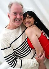 Mature.nl - Grandpa's Wet, Horny And Young Holiday Gift Is Ready For Him